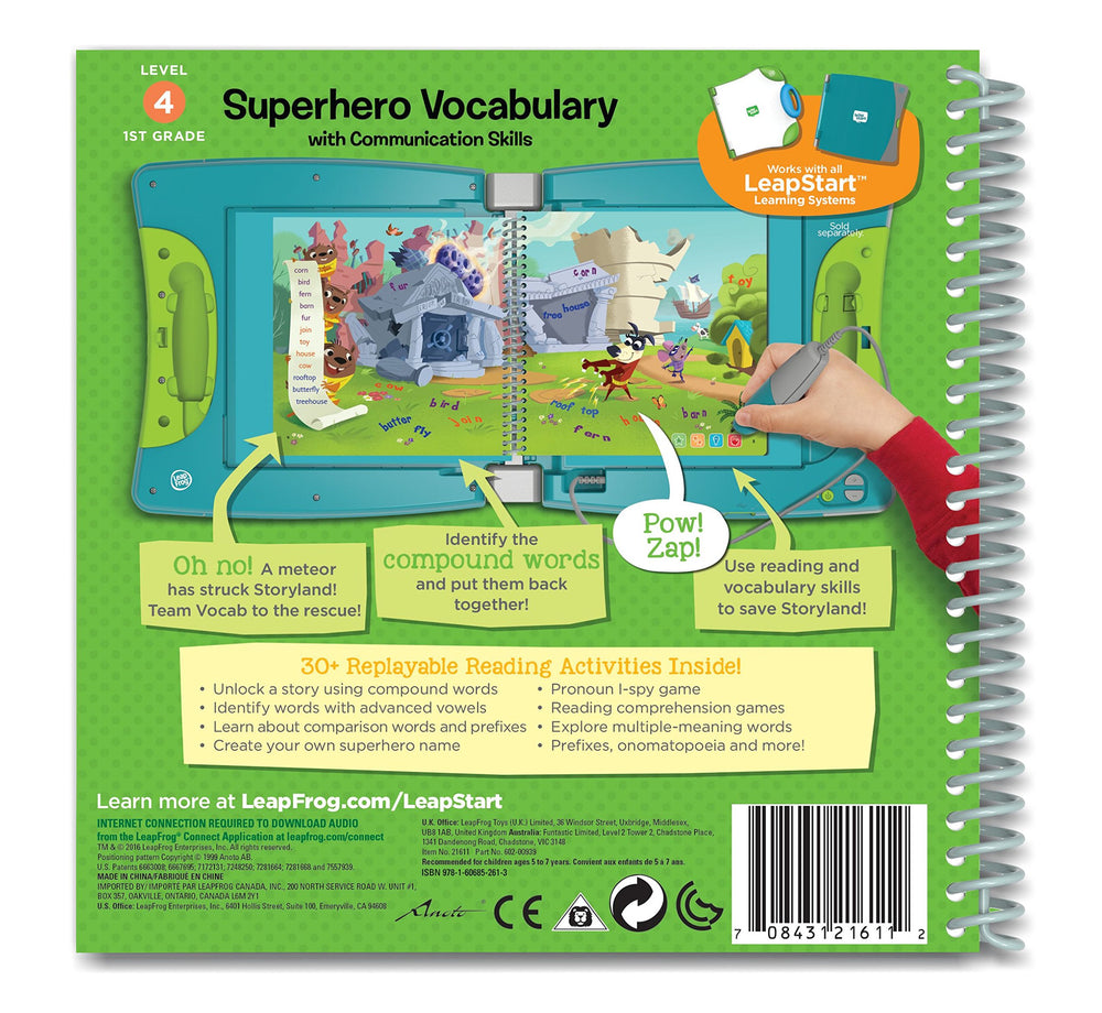 LeapFrog LeapStart storyland adventure encourages reading and listening during a vibrant learning quest.