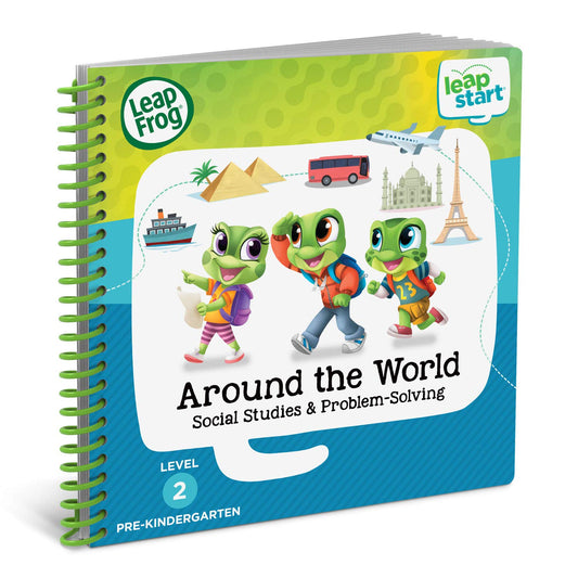 LeapFrog LeapStart stylus tapping activates animations for learning.