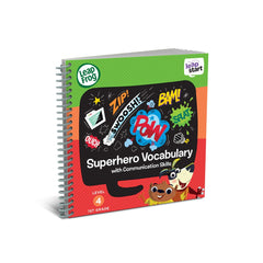 LeapFrog LeapStart superhero vocabulary cover boosts early literacy through interactive play.