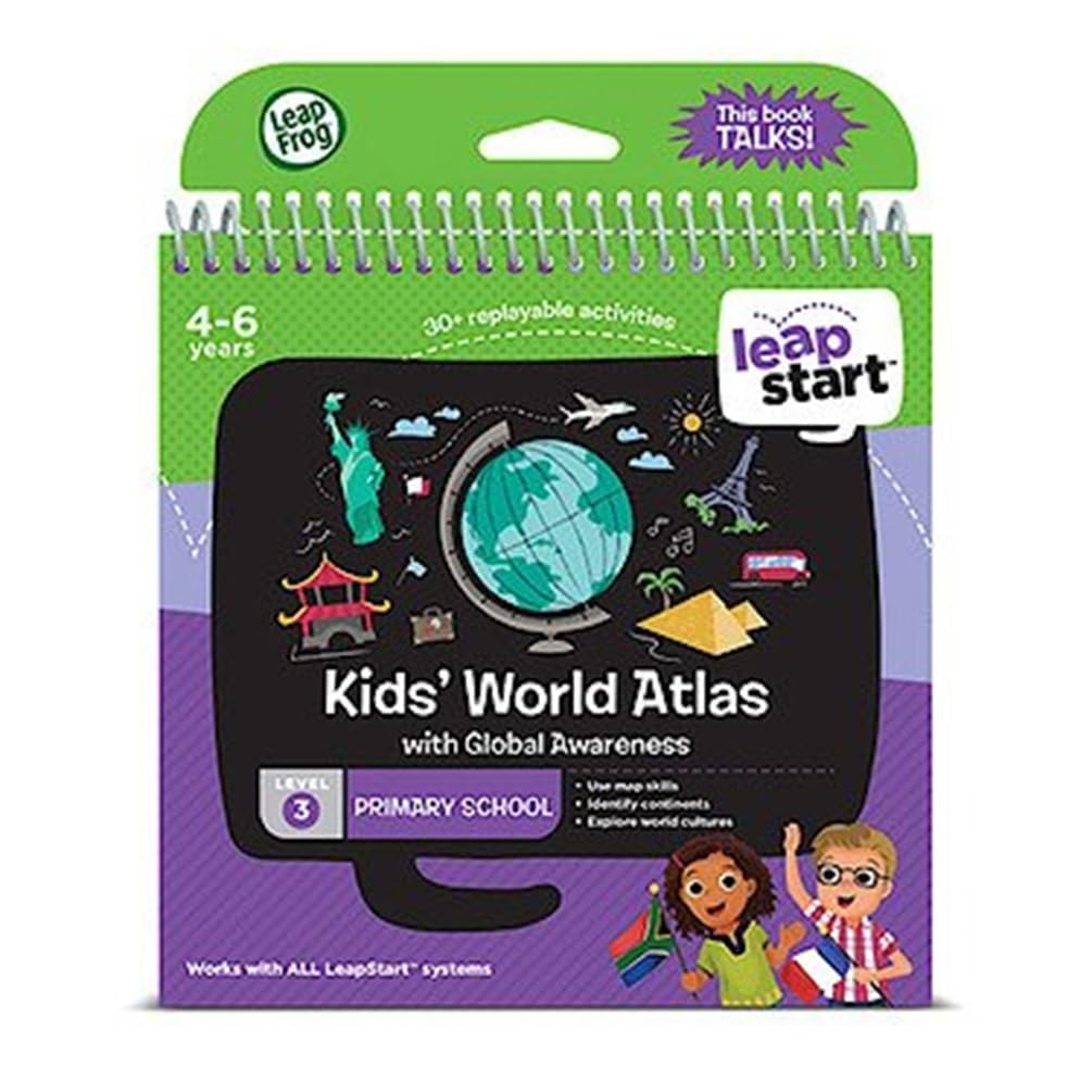 LeapFrog LeapStart World Atlas cover sparks exploration and curiosity.