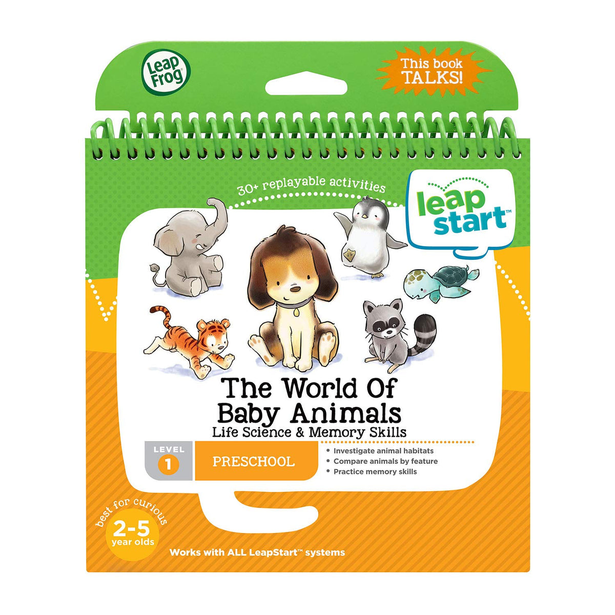 LeapFrog LeapStart World of Baby Animals cover inviting hands-on animal learning.