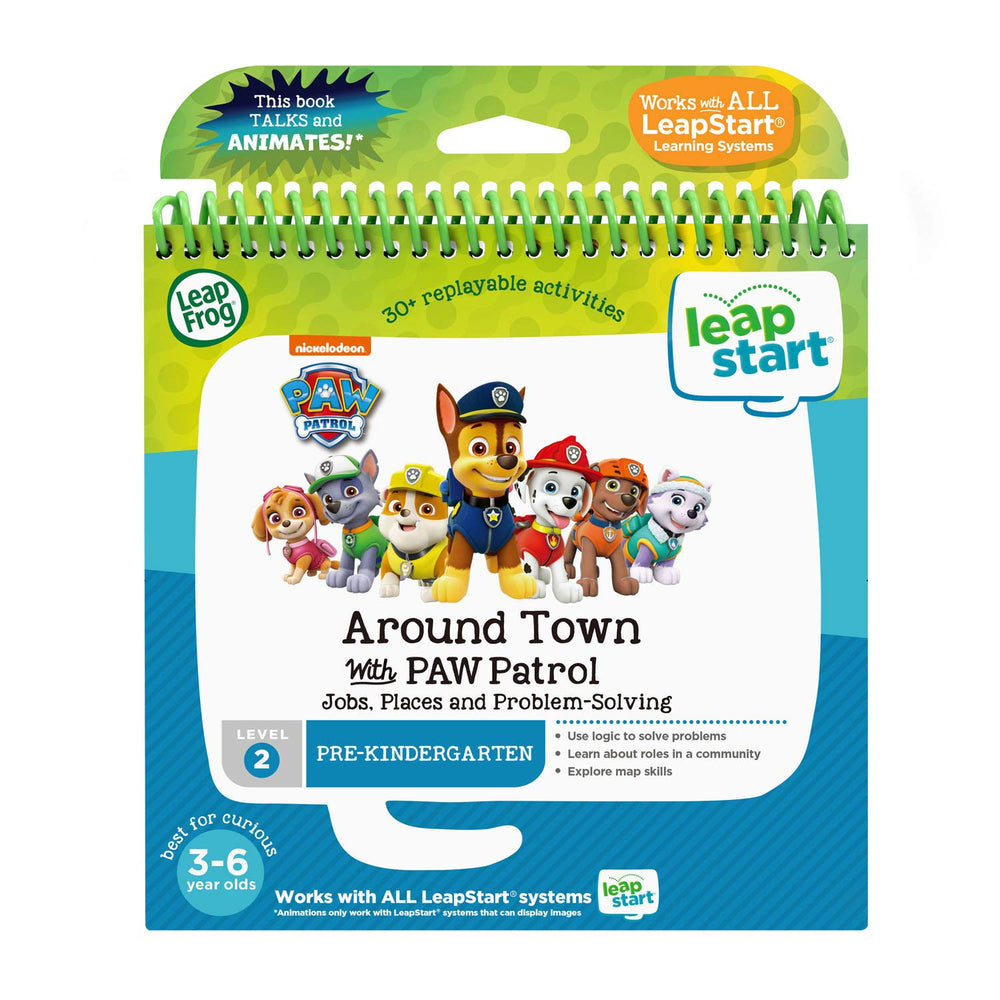 LeapFrog LeapStart 3D Around Town beach-rescue scene supports problem-solving for kids