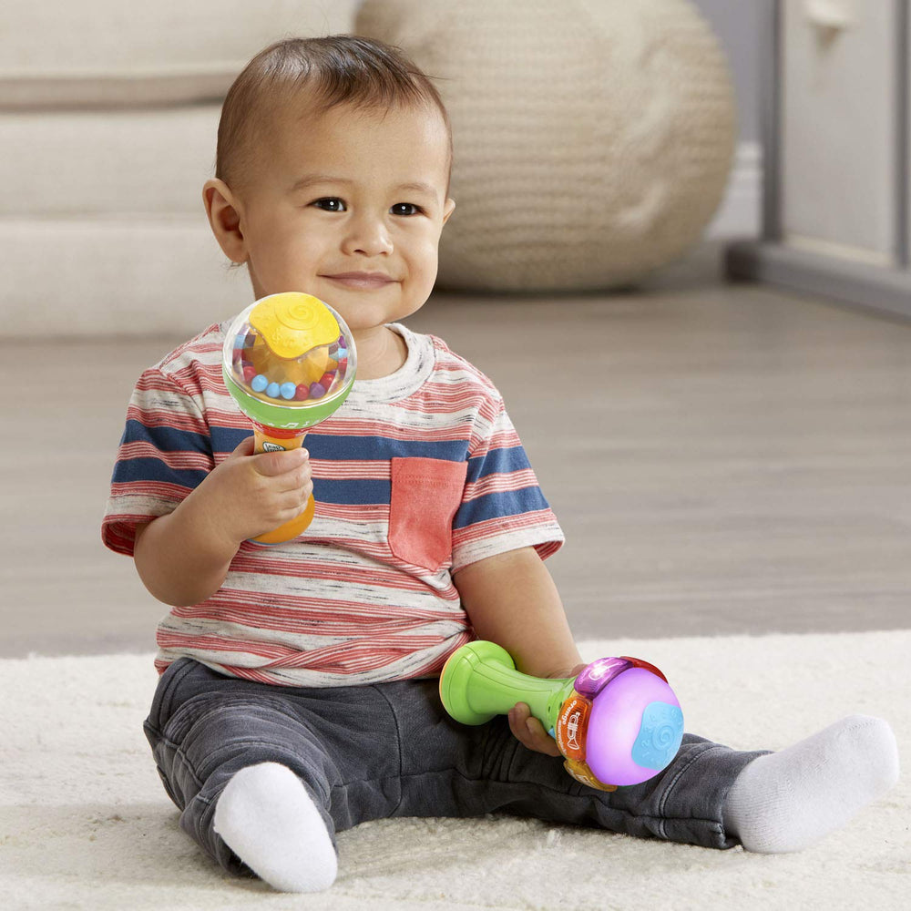 English and Spanish mode supports bilingual exploration of colors and sounds