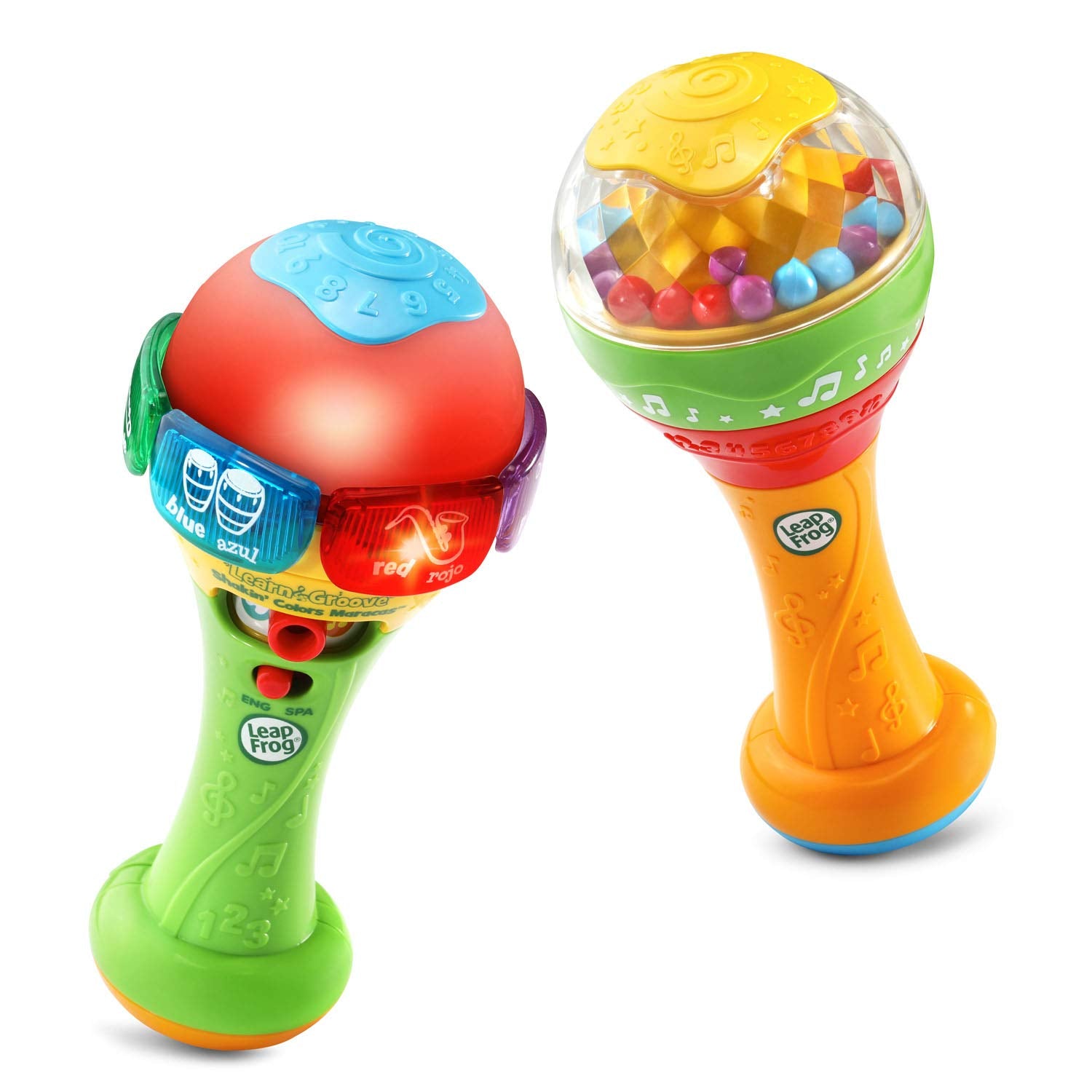 Three play modes with songs to enhance rhythm and color recognition