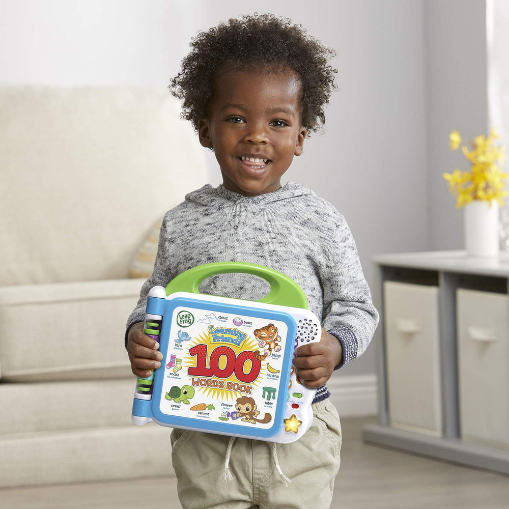 LeapFrog Learning Friends 100 Words Book light-up star button delivers two songs.