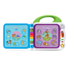 LeapFrog Learning Friends page plays words and sound effects to engage toddlers for learning.