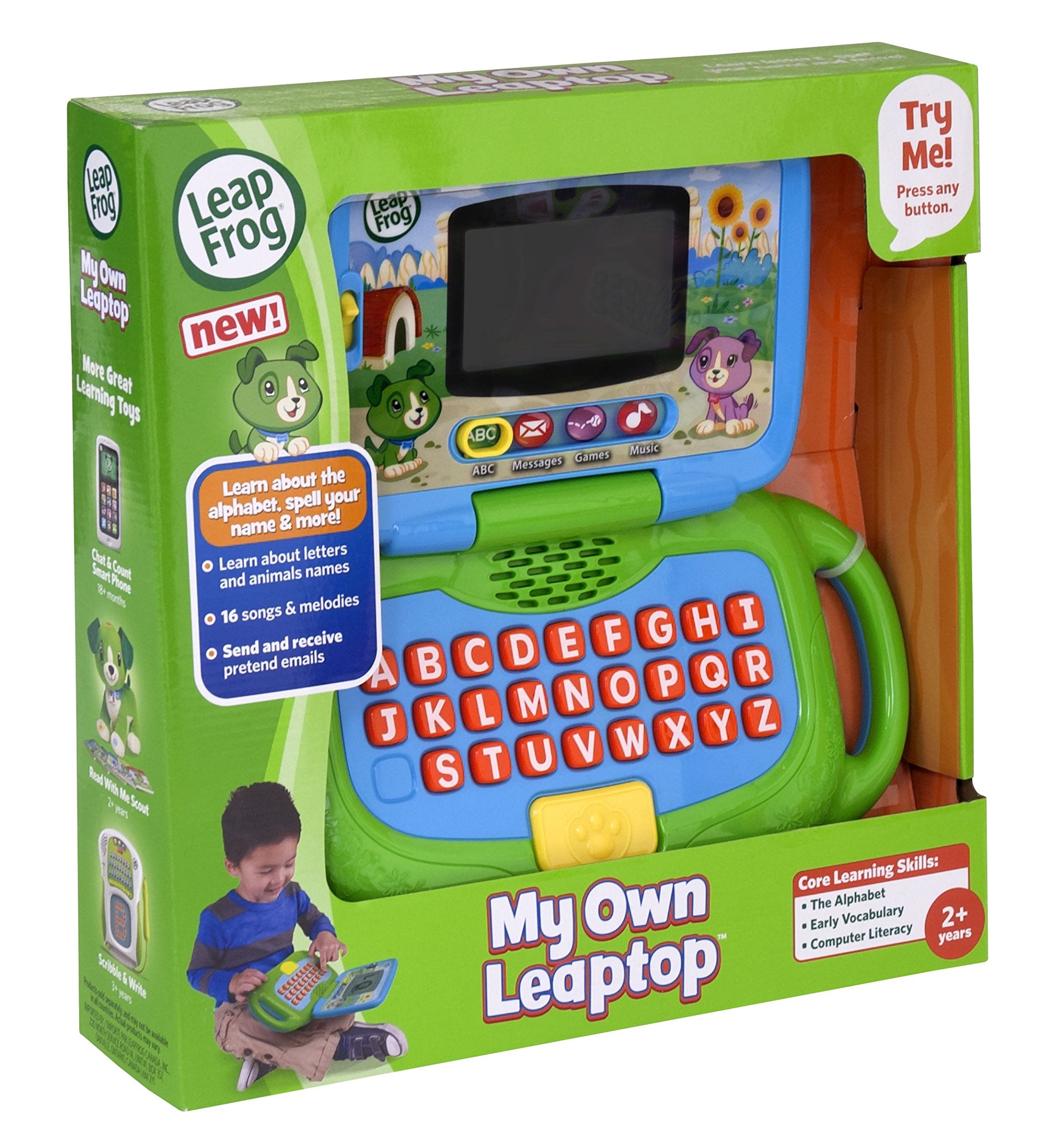 LeapFrog My Own Leaptop Music mode offers 16 songs for sing-along fun.