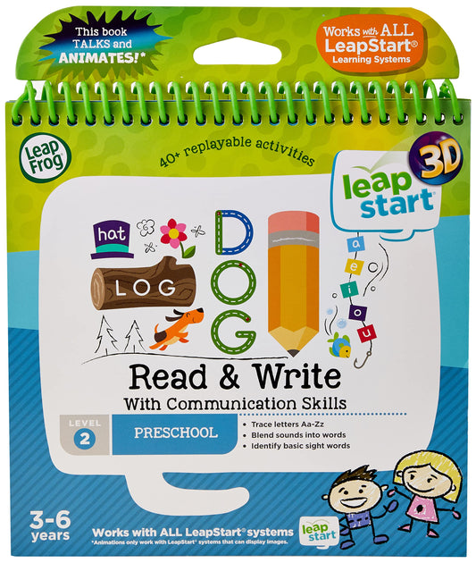 LeapFrog Read & Write 3D Activity Book cover: bright colors invite early learning