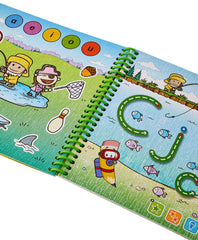 LeapFrog Read & Write 3D Activity Book letters tracing page demonstrates letter formation