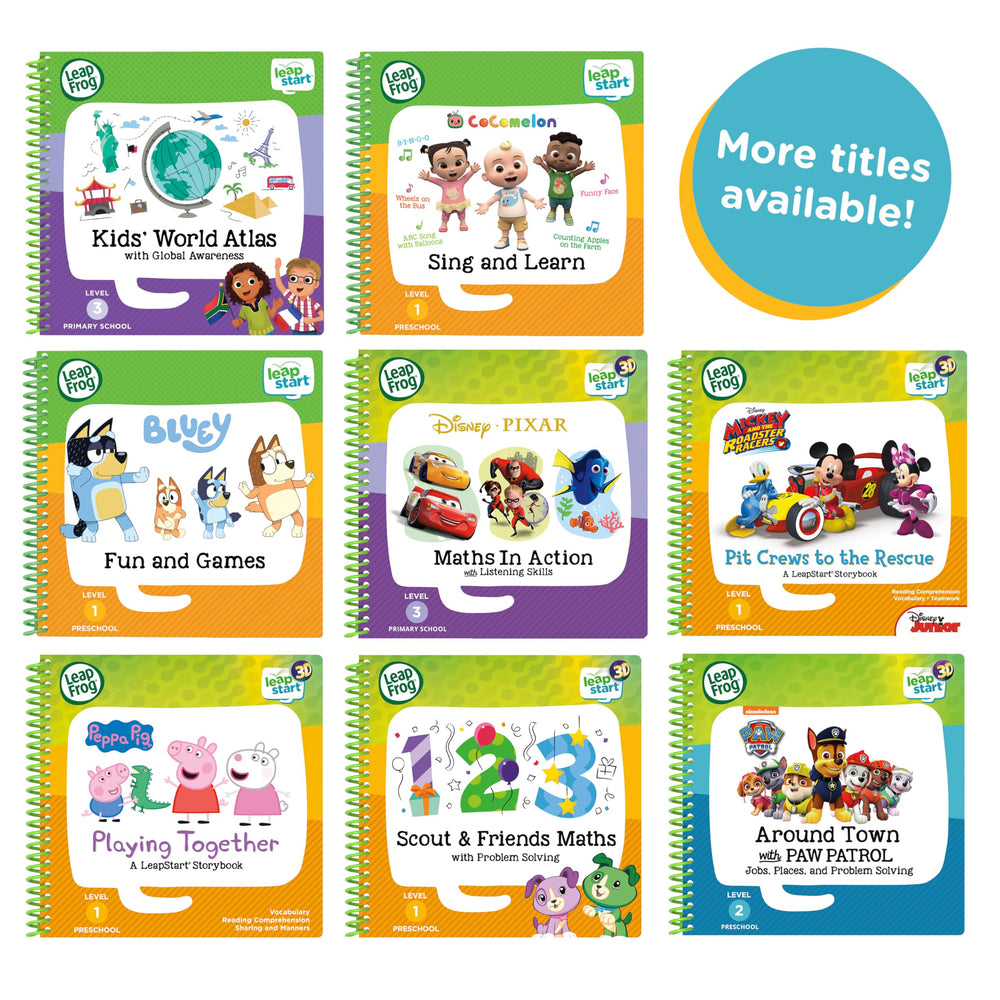 LeapFrog Read & Write 3D Activity Book reward stickers page motivates learning