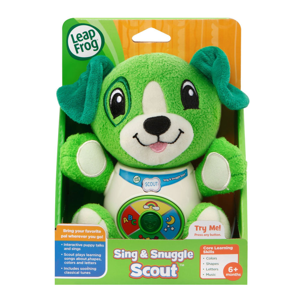 LeapFrog Sing and Snuggle Scout teaches shapes colors and letters through songs
