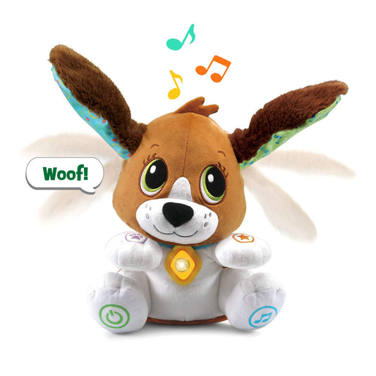 LeapFrog Speak and Learn Puppy head movement adds lifelike interaction during play.