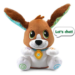 LeapFrog Speak and Learn Puppy talk mode builds short stories from responses.