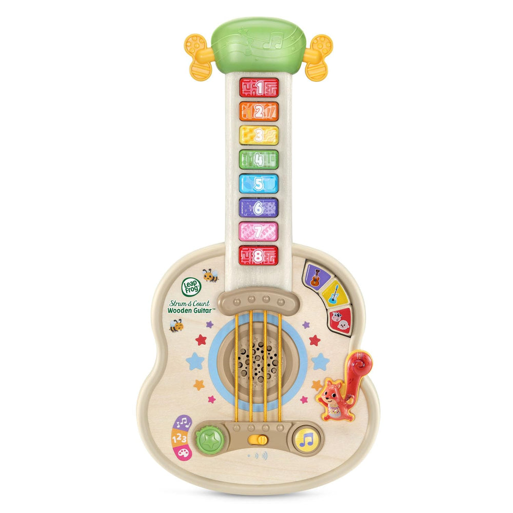 LeapFrog Strum and Count guitar neck lights up during color and number play