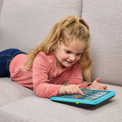 LeapFrog eReader Teal word-building activity with movable parts