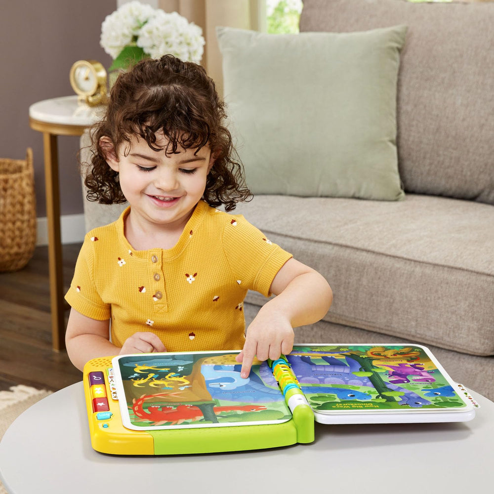 LeapFrog Touch and Learn Dinosaur Book pronunciation practice of popular dinosaurs