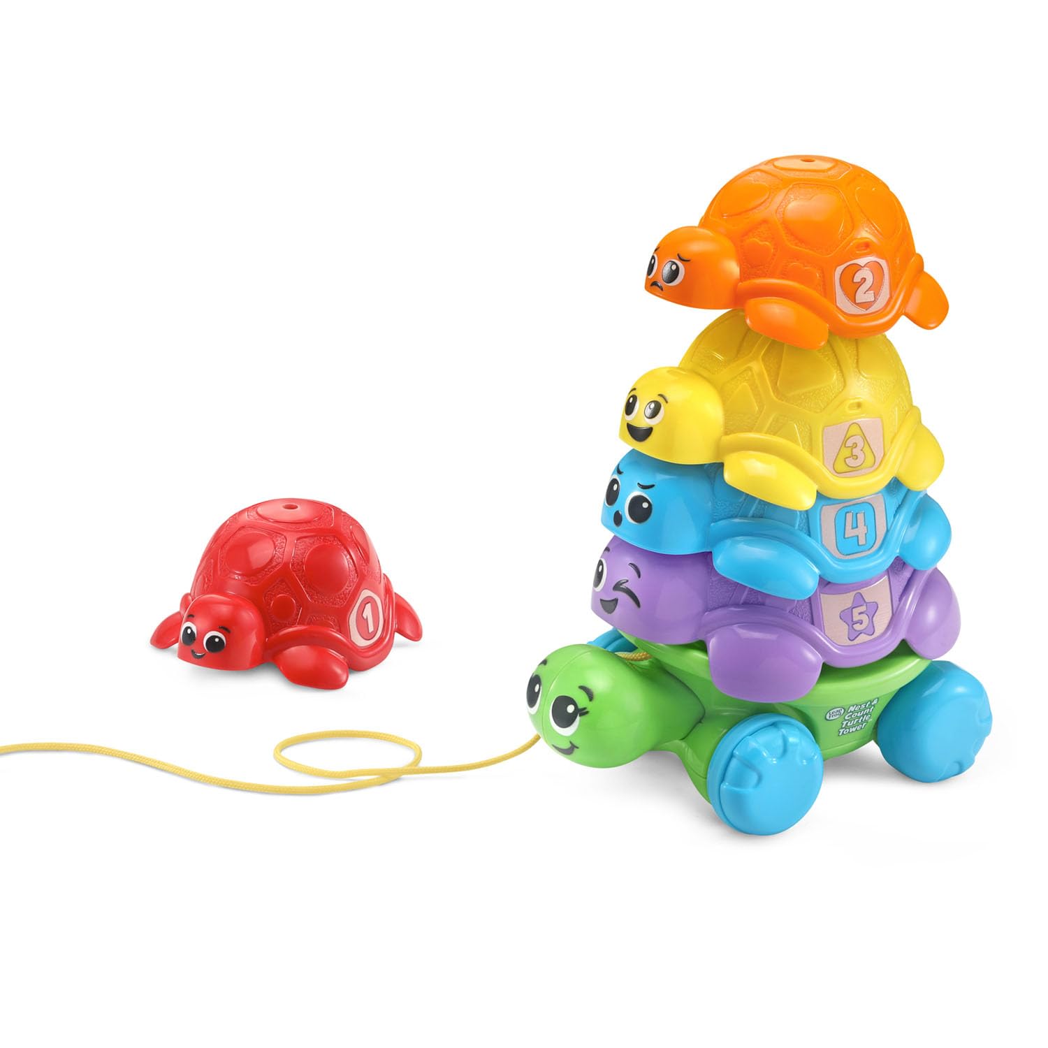 LeapFrog turtles pull along to create wobble motion and cause-and-effect awareness.