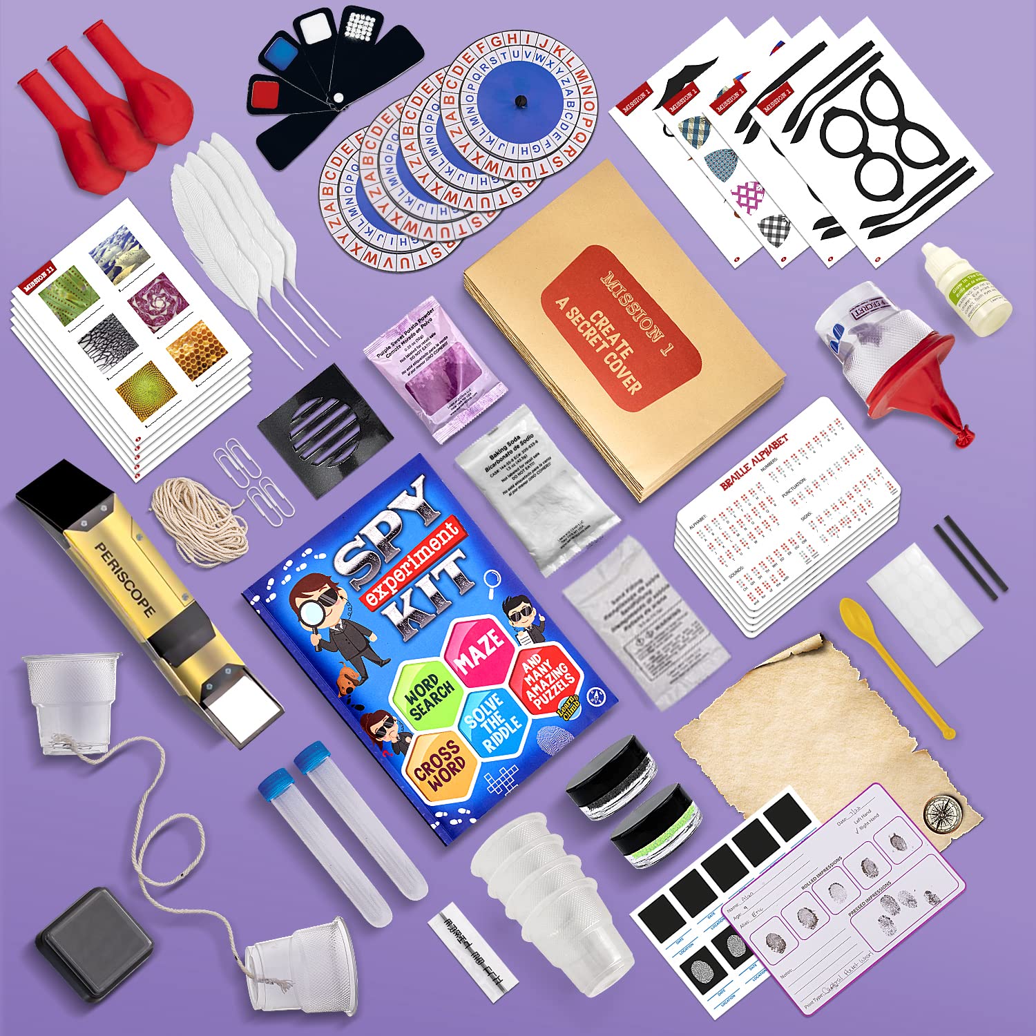 Learn & Climb Kids Spy Kit: 38-page activity book with puzzles and word games