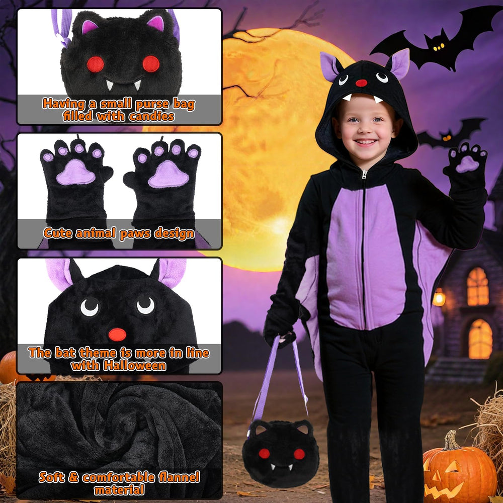 Learn2M bat costume wings extending from arms for easy movement