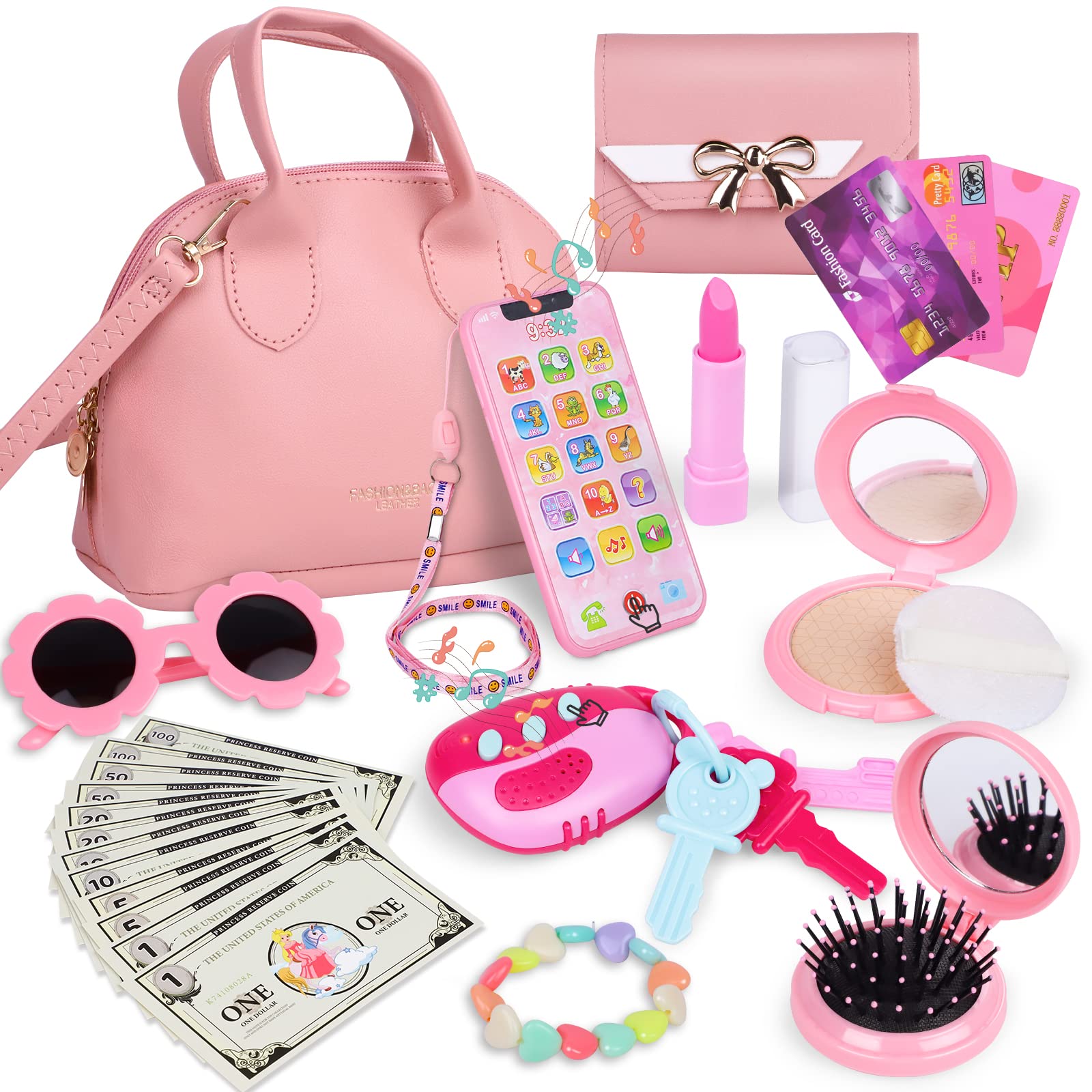 Learn2M Play Purse front view showing kid-friendly design for imaginative play