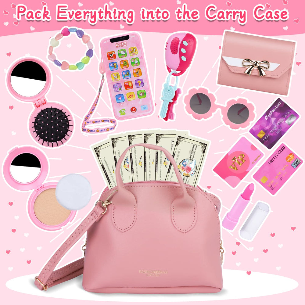 Learn2M Play Purse open-zip detail, easy access for little hands