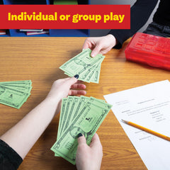 LEARNING ADVANTAGE pretend-store-grocery-money: ideal for role-play transactions and budgeting.