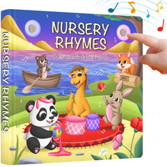 Learning Bugs Nursery Rhymes cover with animal friends inviting playful learning.