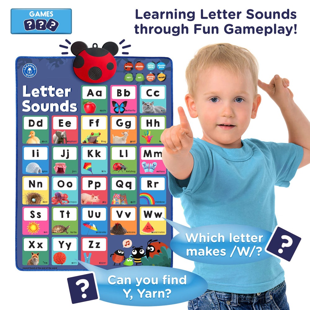 LEARNING BUGS interactive audio feedback image illustrating immediate sound responses.