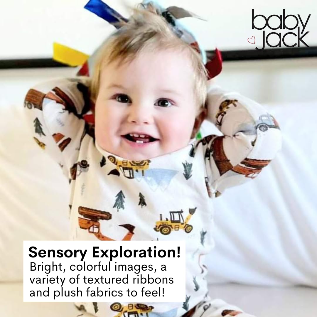 Five-senses learning toy supports curious babies while traveling.