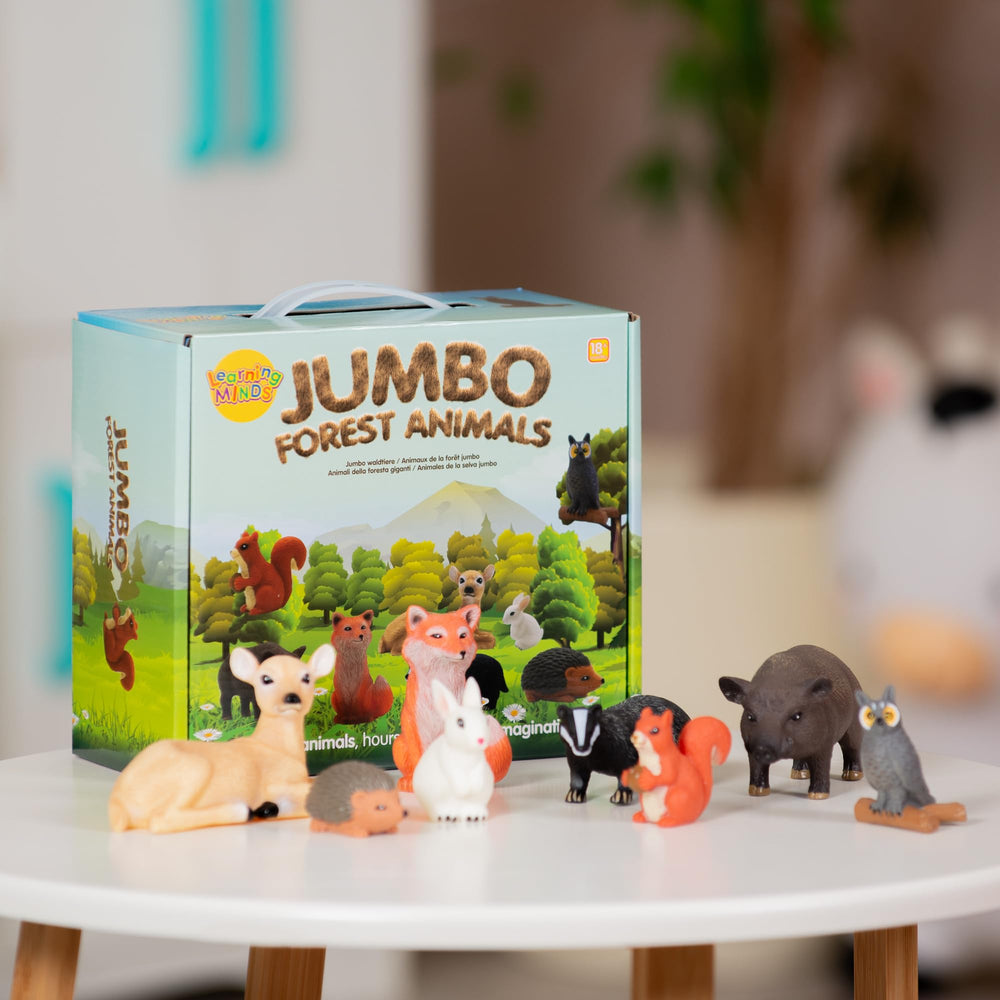 Learning Minds badger figure invites discovery and narrative play.