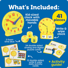 Learning Resources Time Activity Set matching puzzles reinforce basic time concepts.