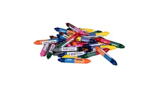 Learning Without Tears Flip Crayons compact, travel-friendly design supports learning on the go.