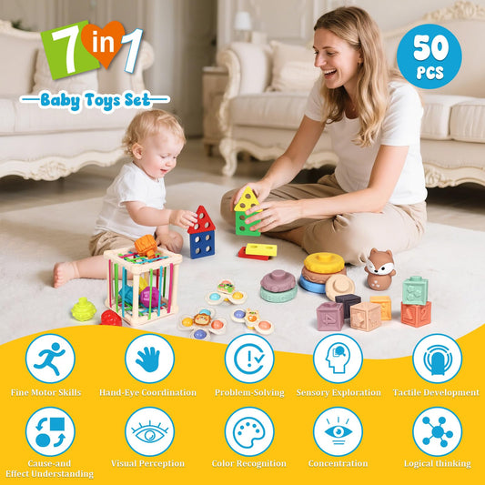 LearnToy rings promote sorting and spatial awareness during play