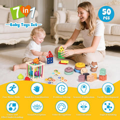 LearnToy rings promote sorting and spatial awareness during play