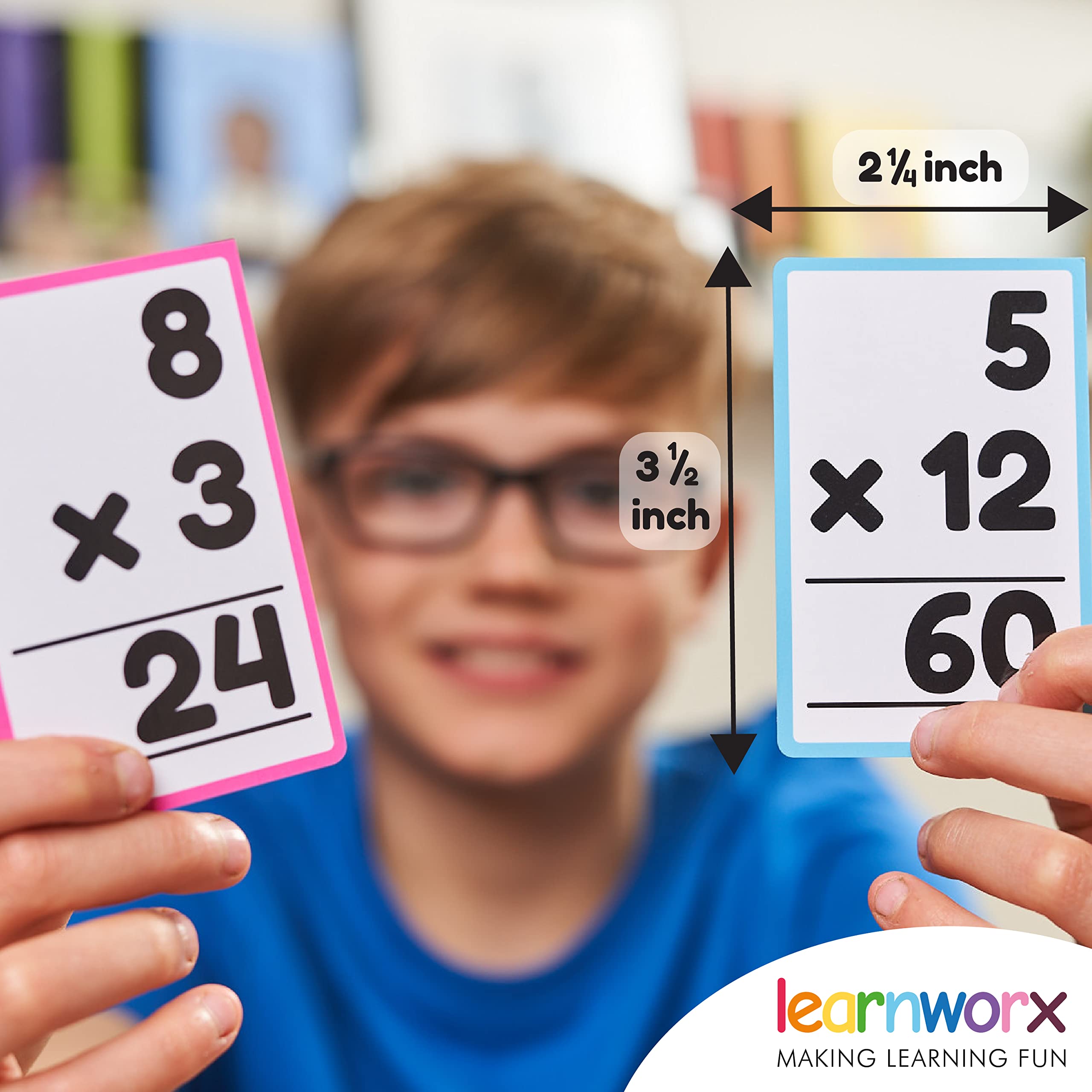 Learnworx bulk set image featuring all-fact card collection for comprehensive practice.