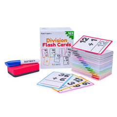 Learnworx division flash card front equation for quick practice