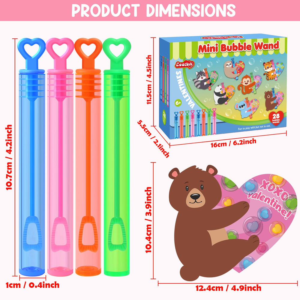 LEASEN colorful bubble wands in four hues add visual fun to playtime.