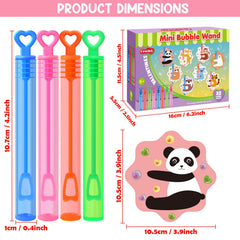 LEASEN bubble wands color variety in pink orange blue green