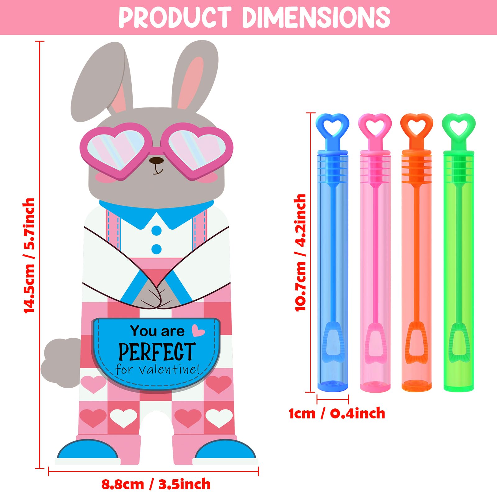 LEASEN colorful mini bubble wands in pink, orange, blue, green brighten exchanges.
