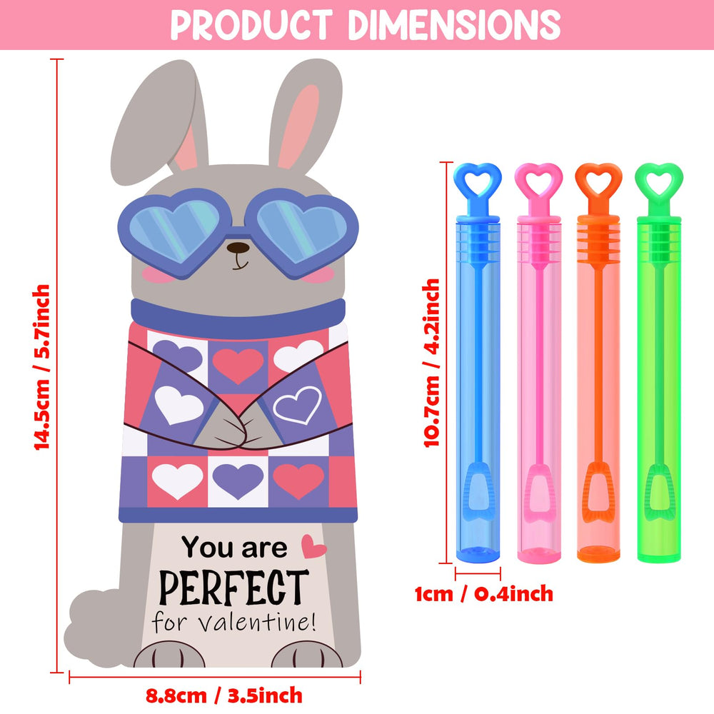 LEASEN cute animal cards hug the bubble wand for a playful moment