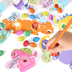 LEASEN dino card designs offer variety for student appreciation.