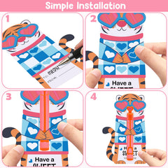 LEASEN DIY name on card activity encourages personal notes and creativity