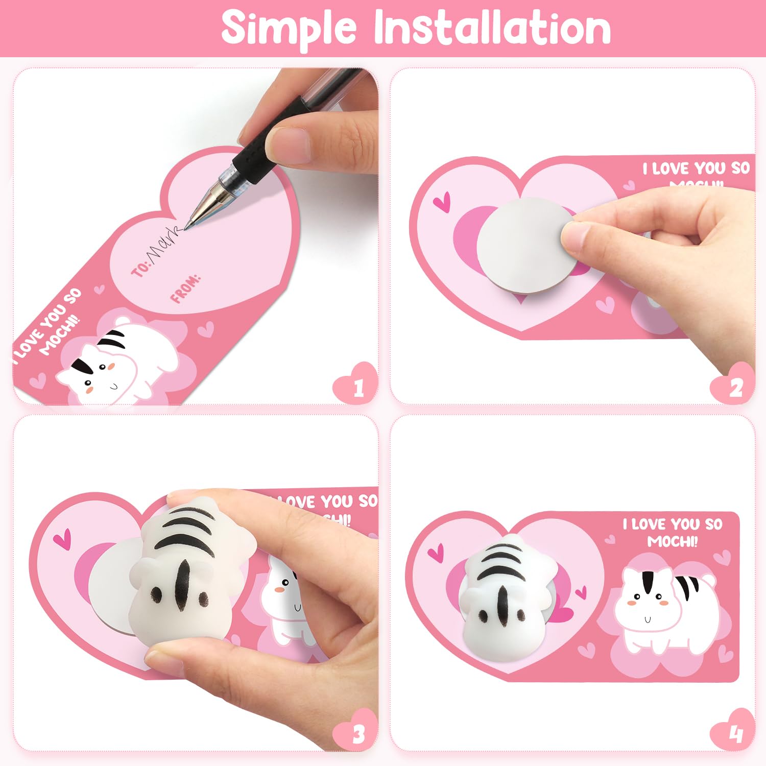 LEASEN Valentine party favors for kids for classroom events