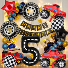 Lebeili backdrop ideas image helps craft a cohesive race-themed celebration.
