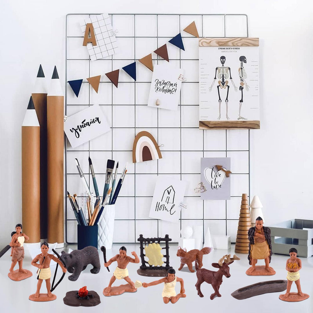 LEBERY chief figurine, anchors cultural history displays and diorama projects.