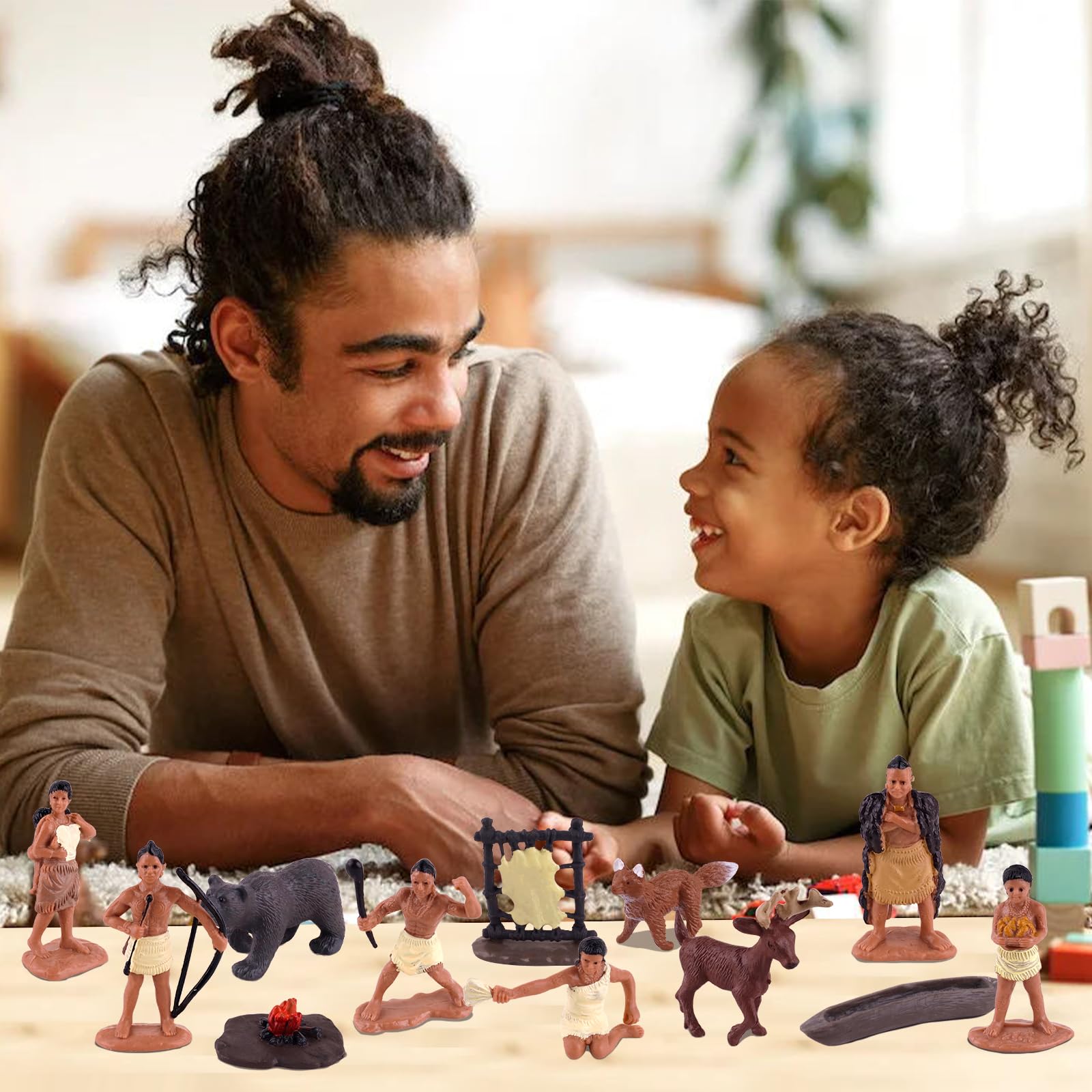 LEBERY deer, bear and fox figures, create lively natural scenes for learning corners.