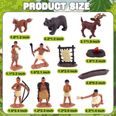 LEBERY Pocahontas figurine, adds narrative depth to crafts and storytelling.