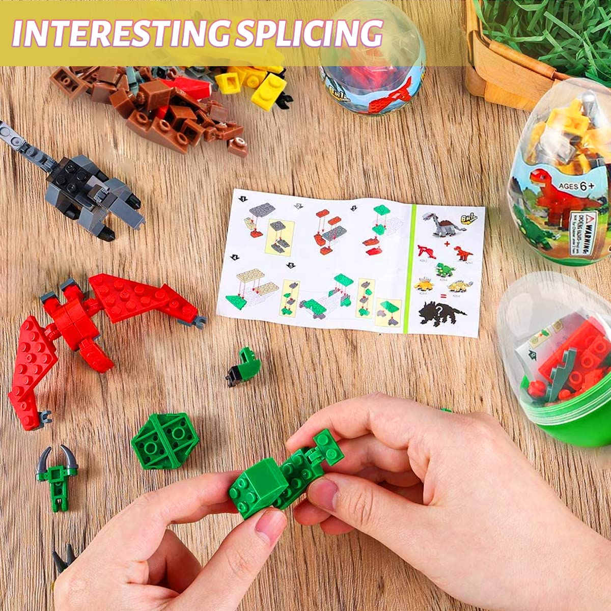 LEBOCADO flexible joints let dinos strike poses to spark storytelling