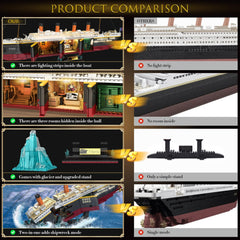 LeBrickCrt Titanic LED light strip enhances ambient display