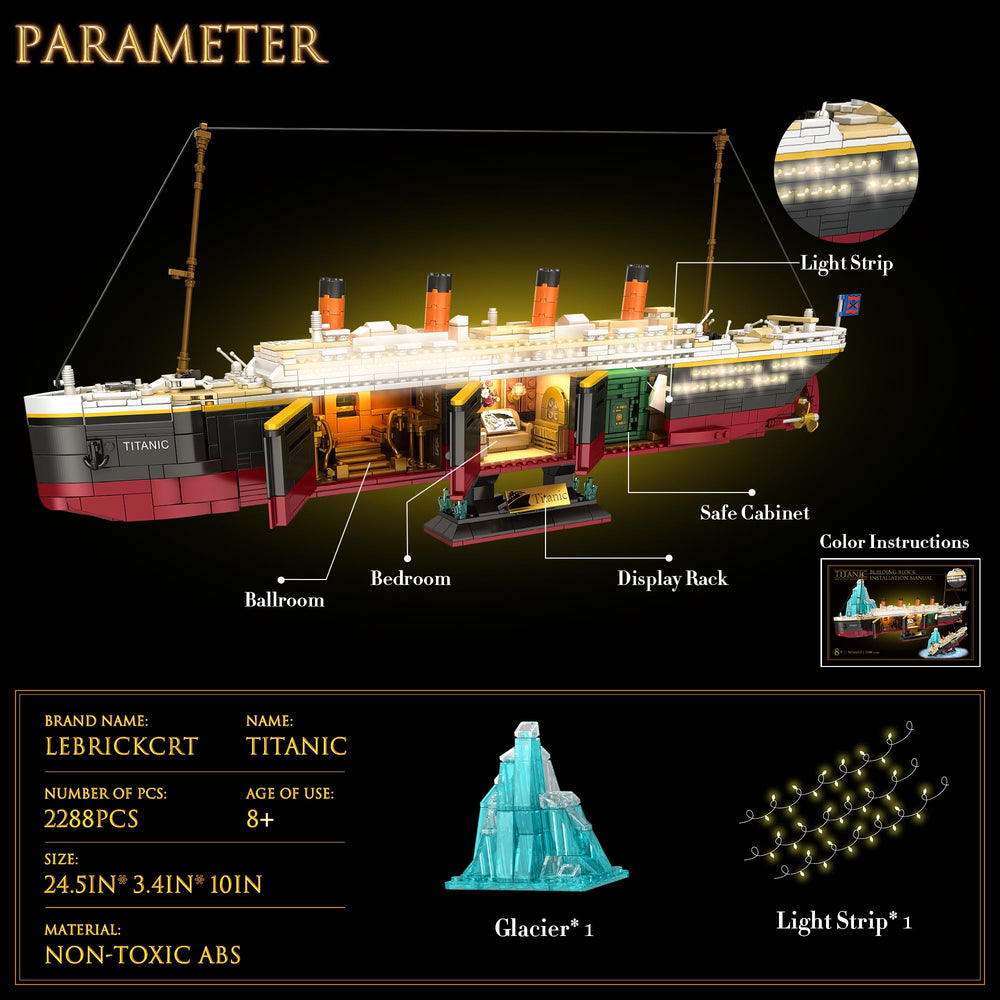 LeBrickCrt Titanic shipwreck feature invites interactive play